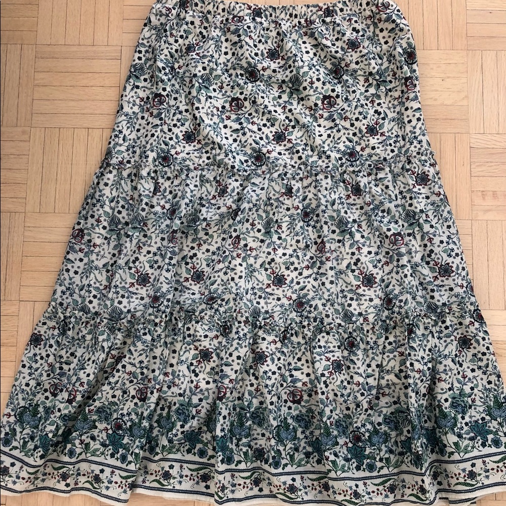 NWT Max Studio boho midi floral skirt Medium